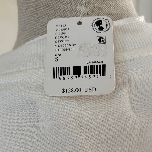 Free People ivory top-NWT-$128 MSRP - Picture 2 of 3